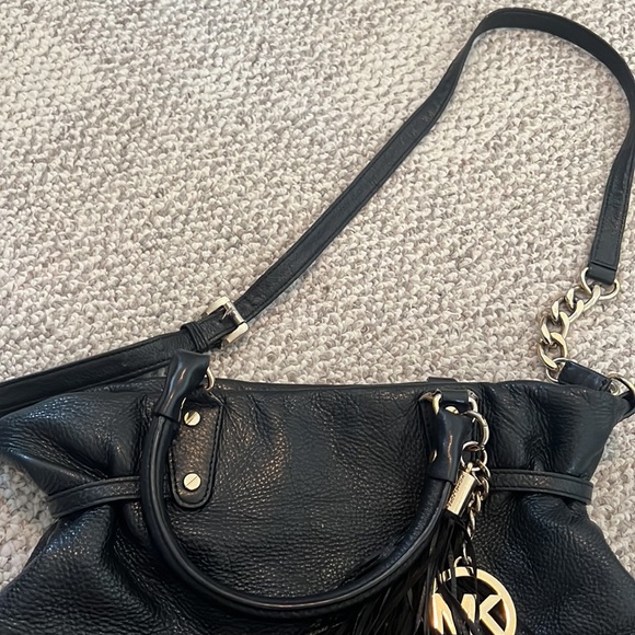 Michael Kors Black Tassel Handbag / Sachel - Picture 13 of 16